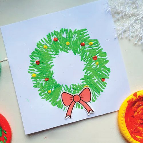 Fork-Painted-Wreath